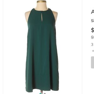 Emerald green cocktail dress